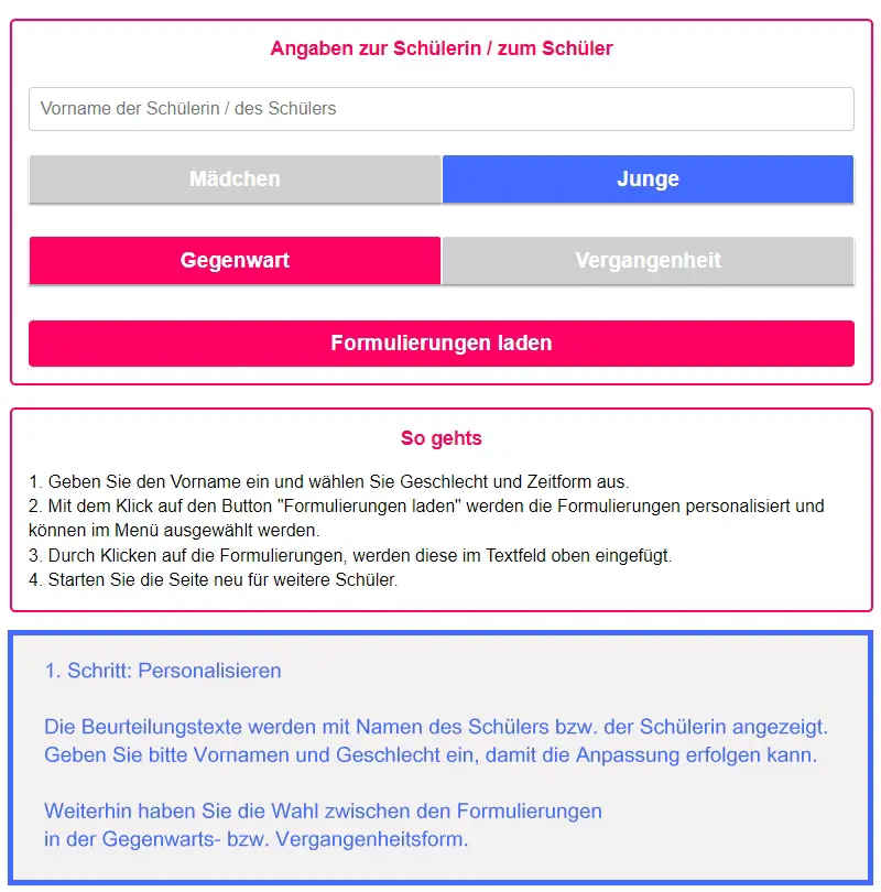 Personalisieren